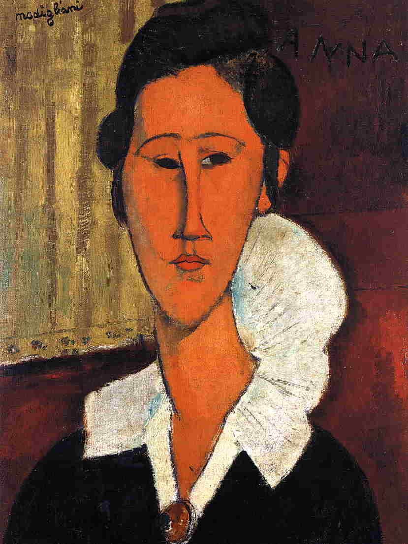 Portrait of Hanka Zborowska, 1917 by Amedeo Modigliani